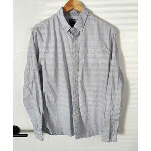 Todd Snyder Size Large Striped Button Down Long Sleeve Shirt Made in Portugal